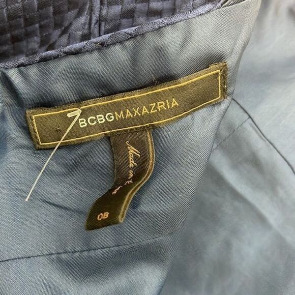 BCBG MaxAzria Floral Silk Tulle Halter Dress Size 8 - Picture 9 of 11